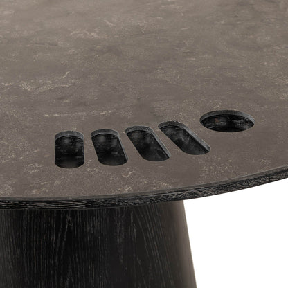 Skye Poker Table - Washed Black