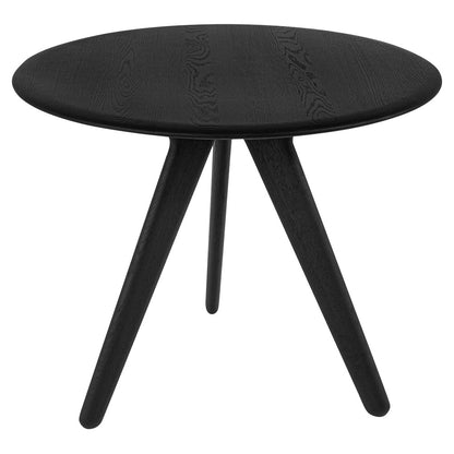 Slab 36" Round Dining Table - Black Oak
