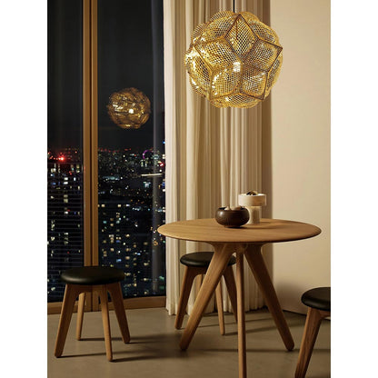 Slab 36" Round Dining Table - Black Oak