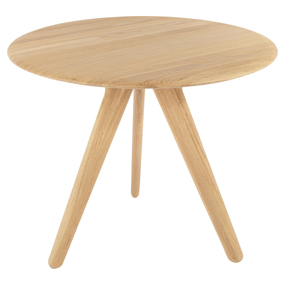 Slab 36" Round Dining Table - Natural Oak