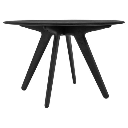 Slab 48" Round Dining Table - Black Oak