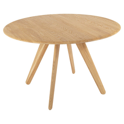 Slab 48" Round Dining Table - Natural Oak