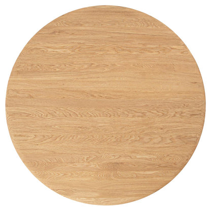 Slab 48" Round Dining Table - Natural Oak
