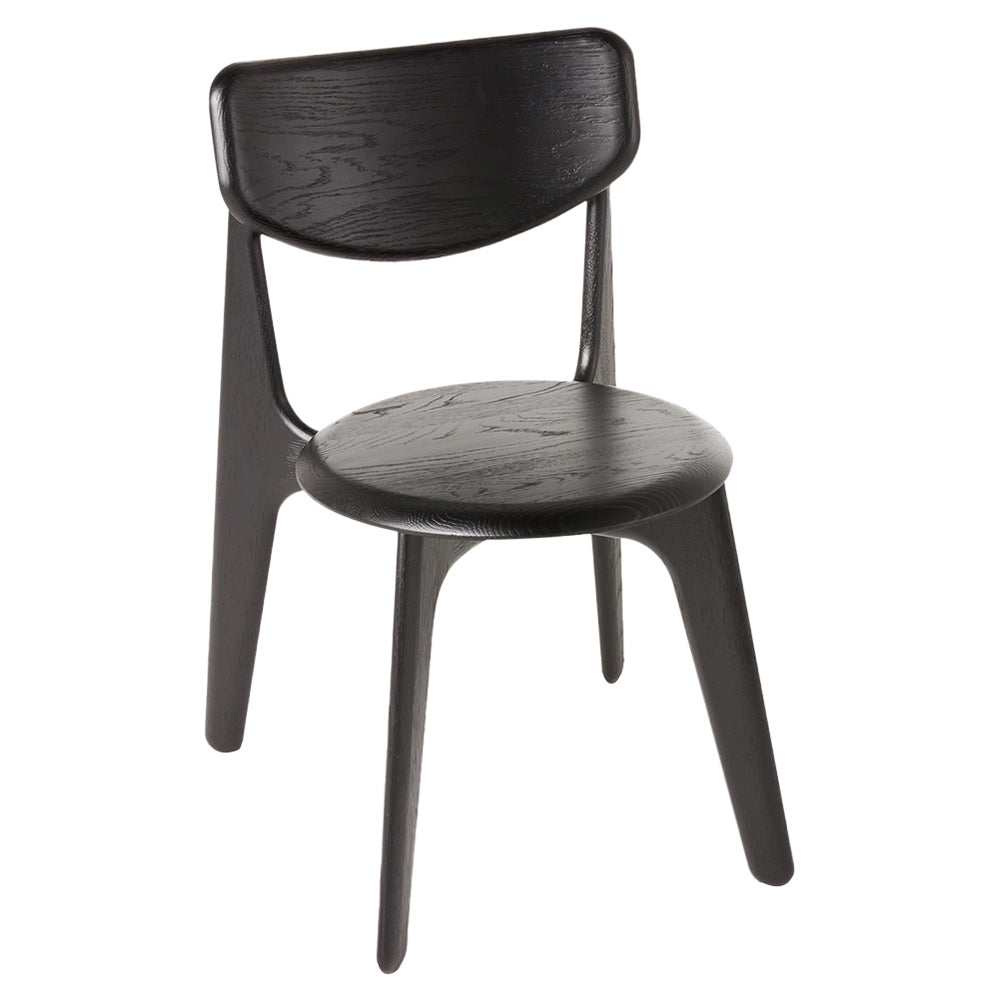 Slab Dining Chair - Black Oak