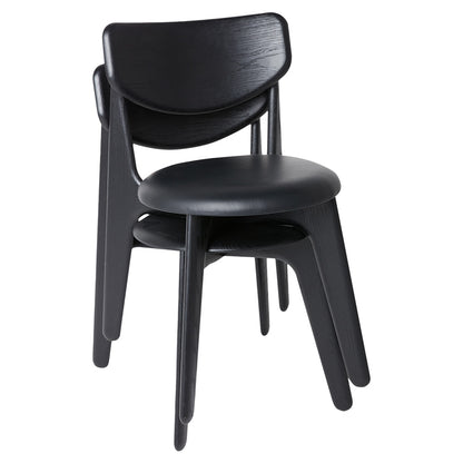 Slab Dining Chair - Black Oak