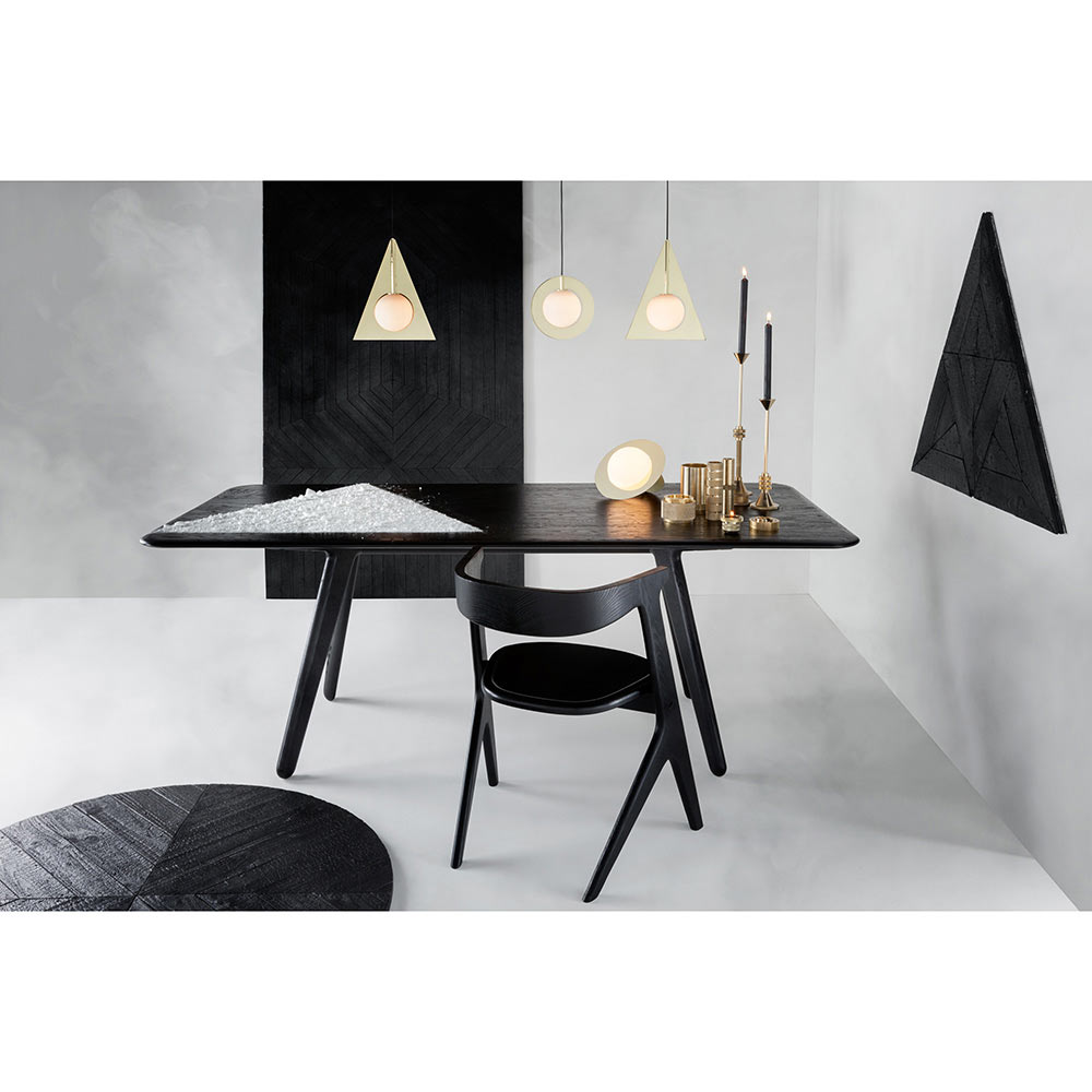 Slab Dining Table - Black Oak
