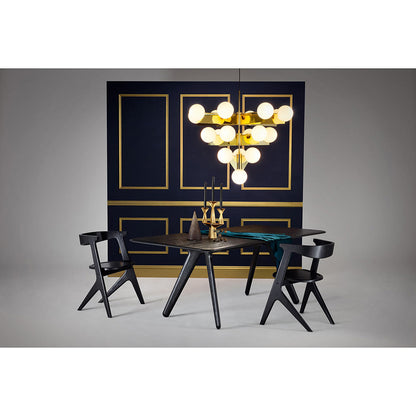 Slab Dining Table - Black Oak