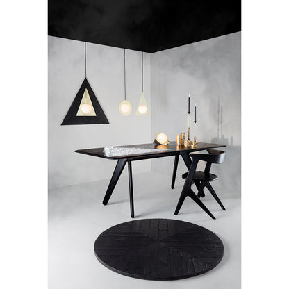 Slab Dining Table - Black Oak