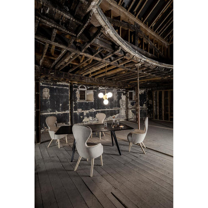 Slab Dining Table - Black Oak