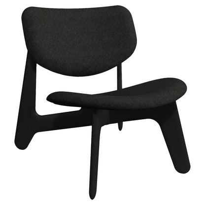 Slab Lounge Chair - Black Oak, Kvadrat Hallingdal 0180