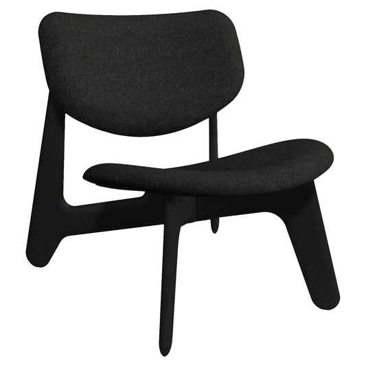 Slab Lounge Chair - Black Oak, Kvadrat Hallingdal 0180