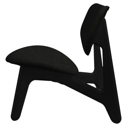 Slab Lounge Chair - Black Oak, Kvadrat Hallingdal 0180