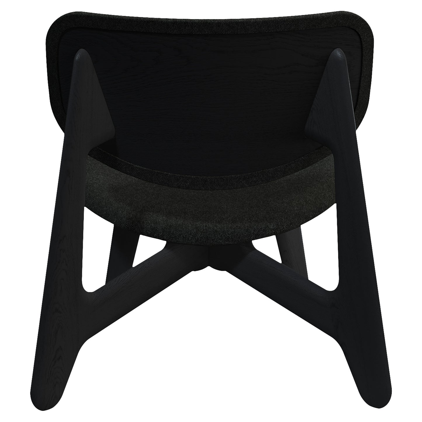 Slab Lounge Chair - Black Oak, Kvadrat Hallingdal 0180
