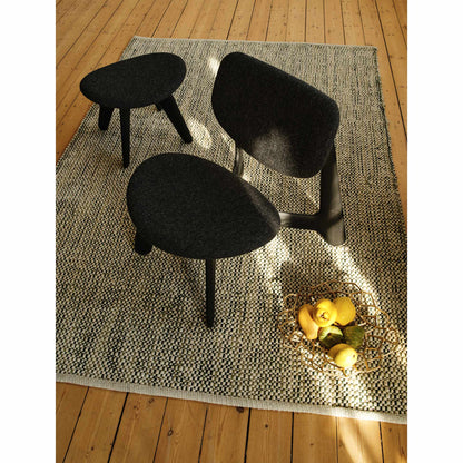 Slab Lounge Chair - Black Oak, Kvadrat Hallingdal 0180