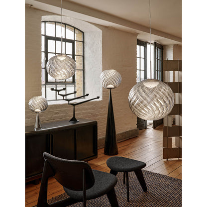 Slab Lounge Chair - Black Oak, Kvadrat Hallingdal 0180