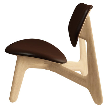 Slab Lounge Chair - Natural Oak, Choko Leather