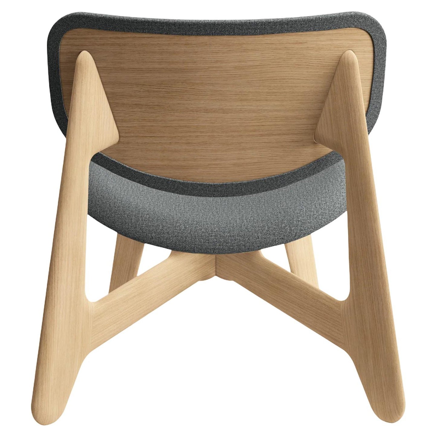 Slab Lounge Chair - Natural Oak, Kvadrat Hallingdal 0130
