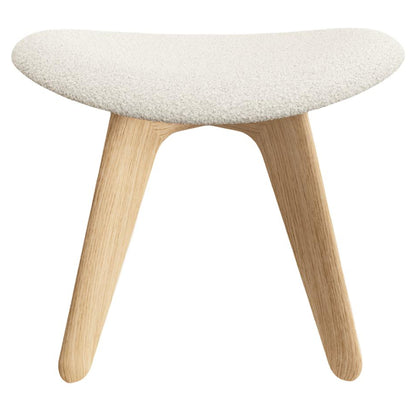 Slab Ottoman - Natural Oak, Kvadrat Elle Boucle 0200