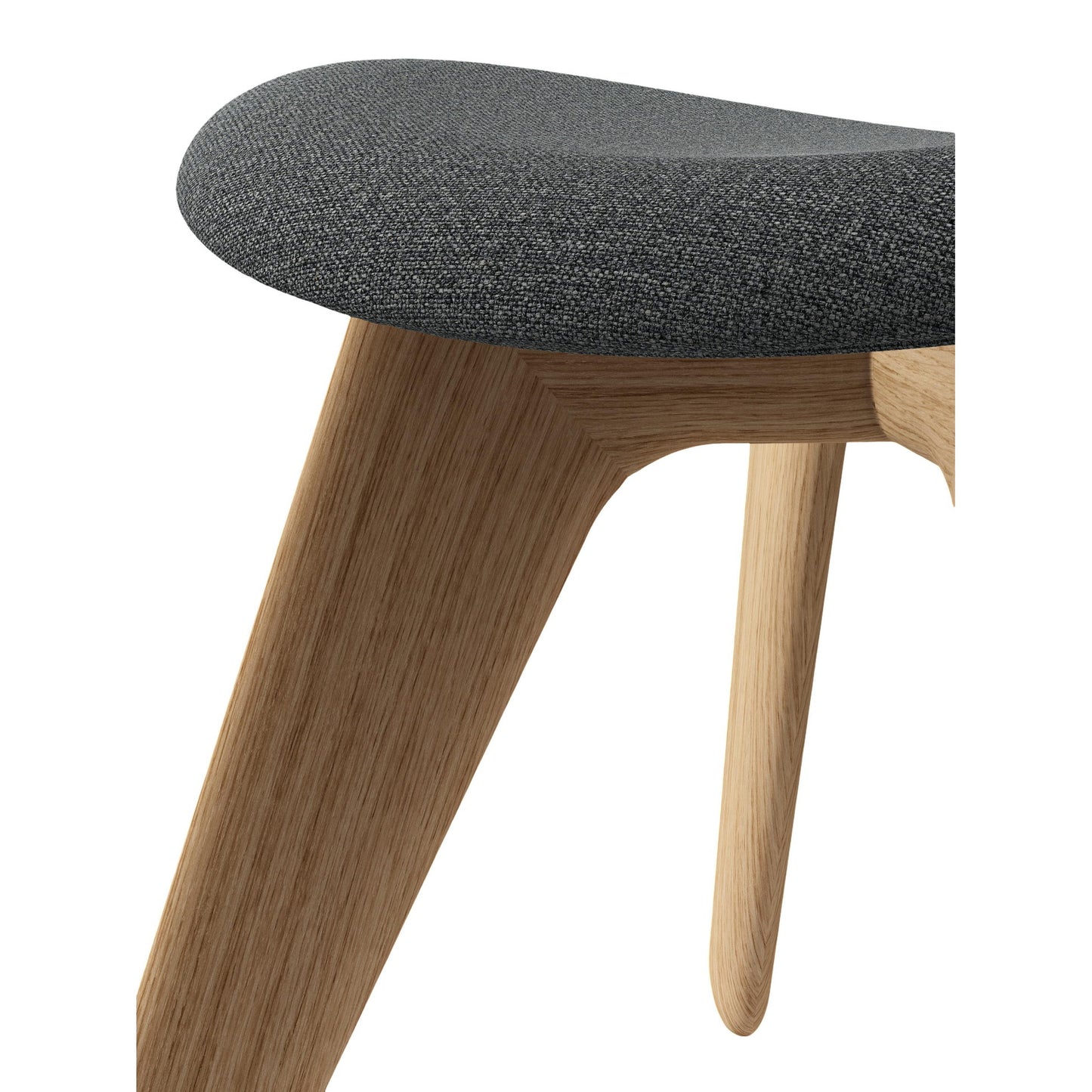 Slab Ottoman - Natural Oak, Kvadrat Hallingdal 0130