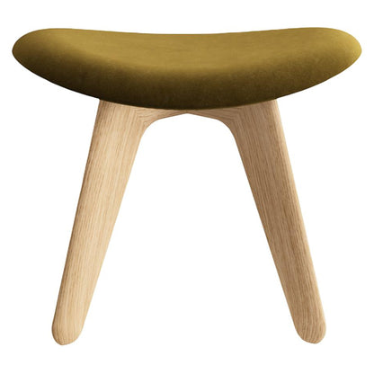 Slab Ottoman - Natural Oak, Royal Velvet 0162