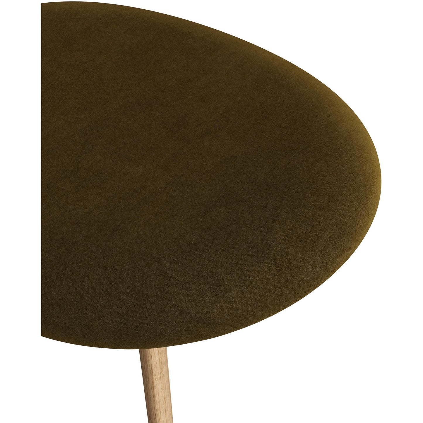 Slab Ottoman - Natural Oak, Royal Velvet 0162