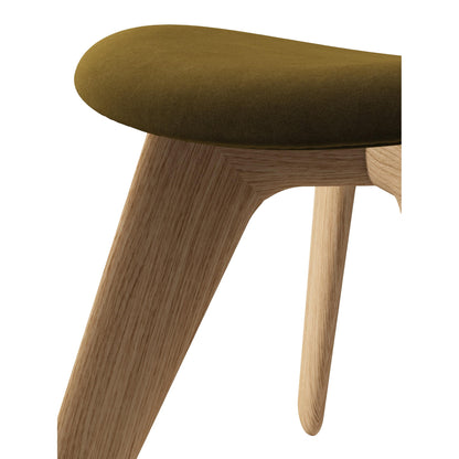 Slab Ottoman - Natural Oak, Royal Velvet 0162