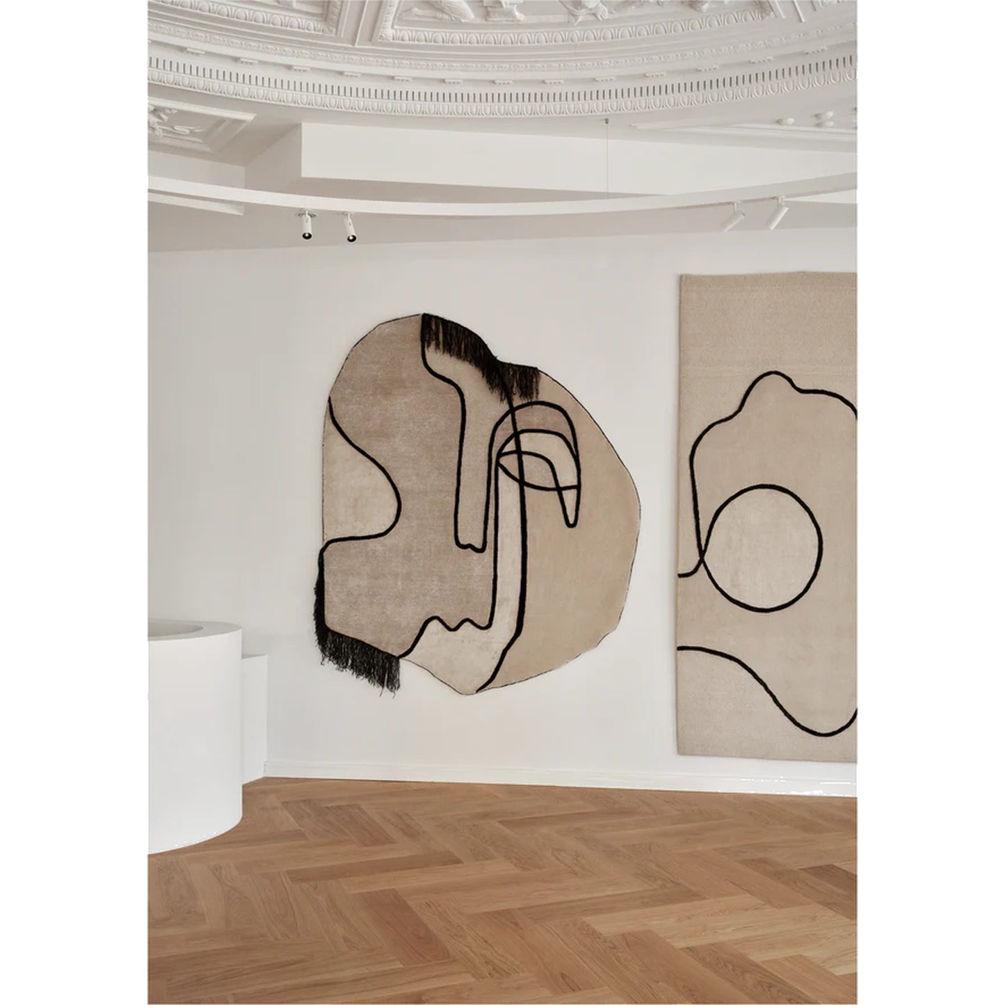 Slanted Self Rug - Beige