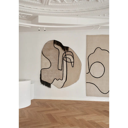 Slanted Self Rug - Beige