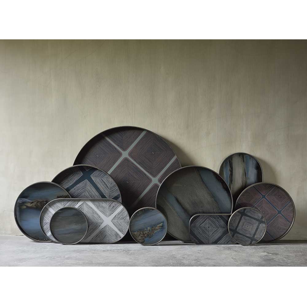 Slate Organic Glass Tray