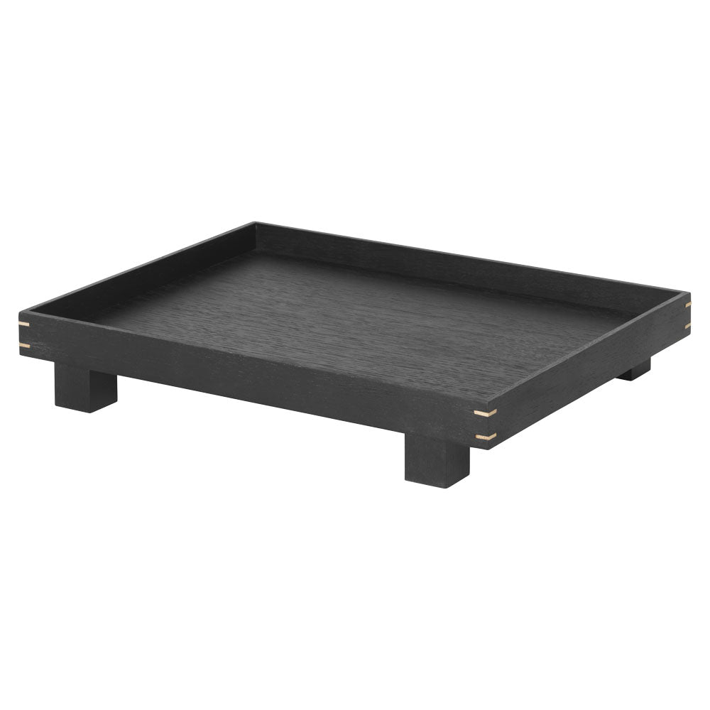 Small Bon Wooden Tray - Black Stained Oak