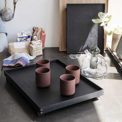Small Bon Wooden Tray - Black Stained Oak