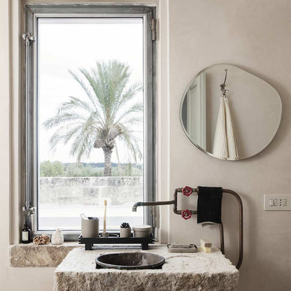 Small Pond Mirror - Brass