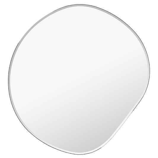 Small Pond Mirror - Dark Chrome