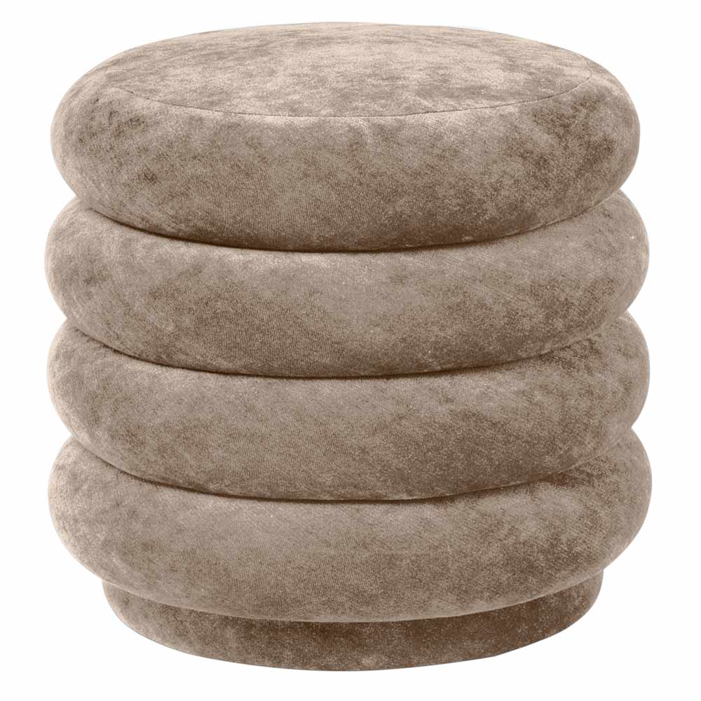 Faded Velvet Pouf