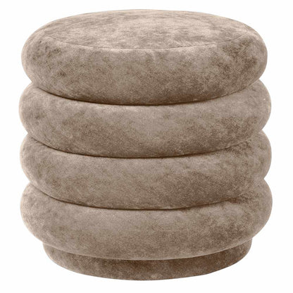 Faded Velvet Pouf