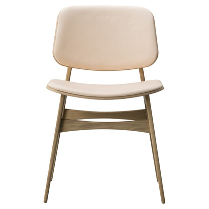 Soborg Seat and Back Upholstered Dining Chair - Wood Base
