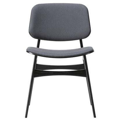 Soborg Seat and Back Upholstered Dining Chair - Wood Base