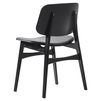 Soborg Seat and Back Upholstered Dining Chair - Wood Base