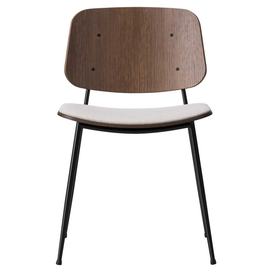 Soborg Seat Upholstered Dining Chair - Steel Base