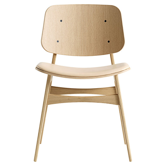 Soborg Seat Upholstered Dining Chair - Wood Base
