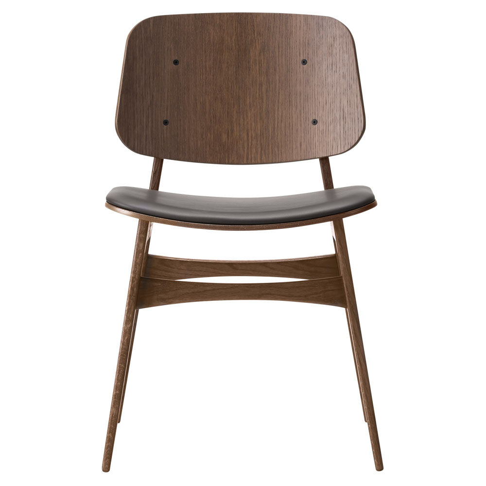 Soborg Seat Upholstered Dining Chair - Wood Base