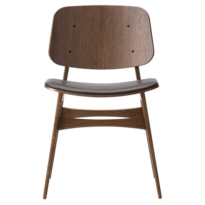 Soborg Seat Upholstered Dining Chair - Wood Base