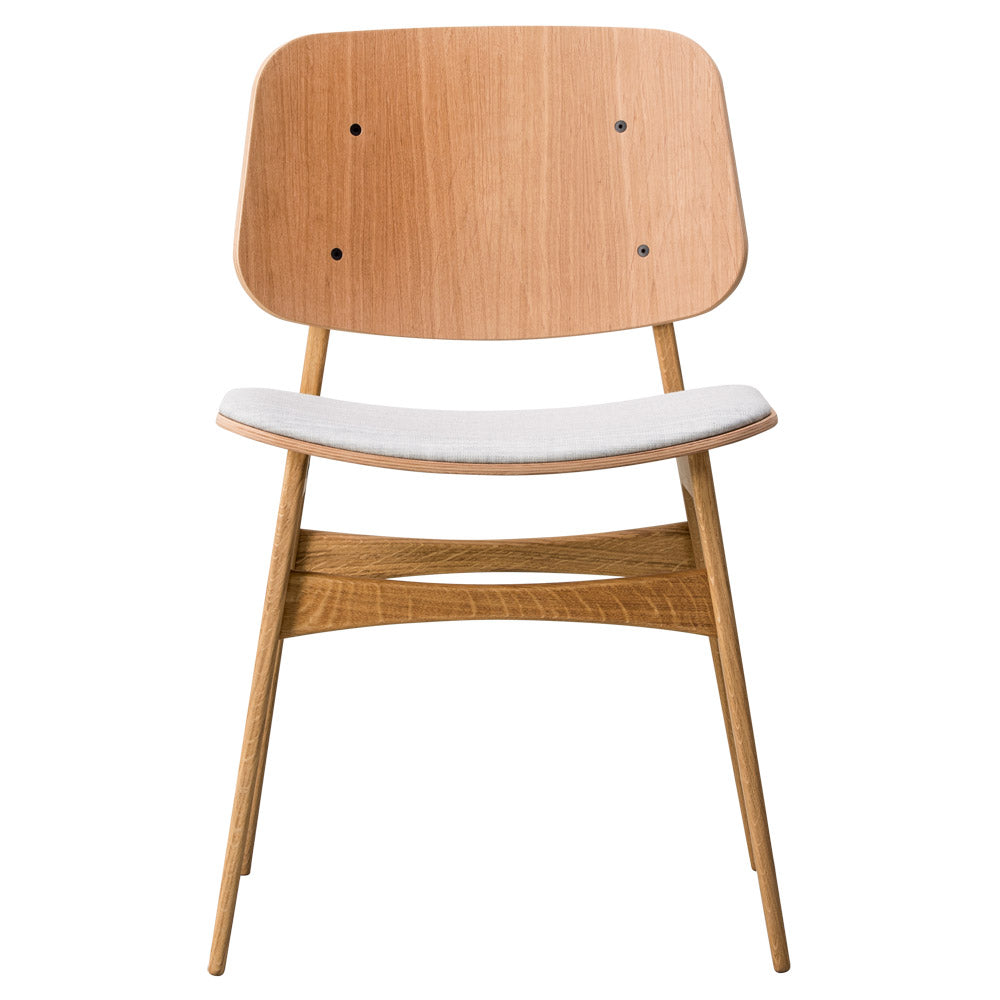 Soborg Seat Upholstered Dining Chair - Wood Base