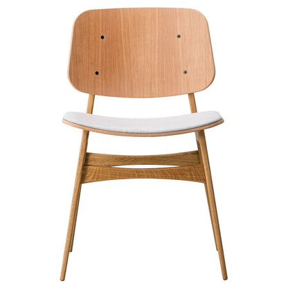 Soborg Seat Upholstered Dining Chair - Wood Base