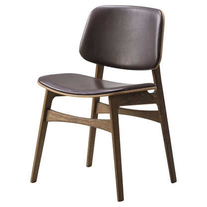 Soborg Seat Upholstered Dining Chair - Wood Base