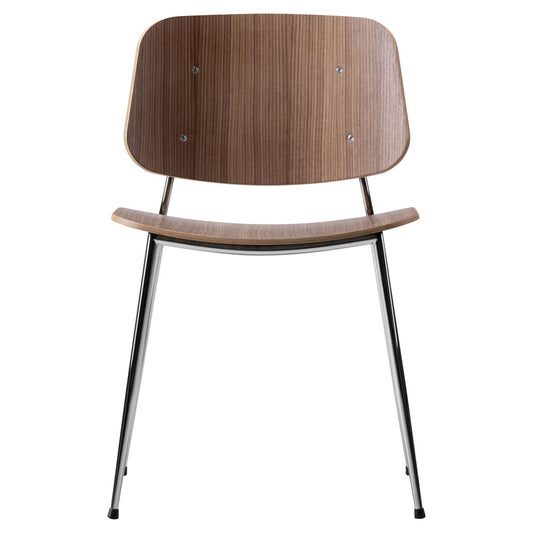 Soborg Unupholstered Dining Chair - Steel Base