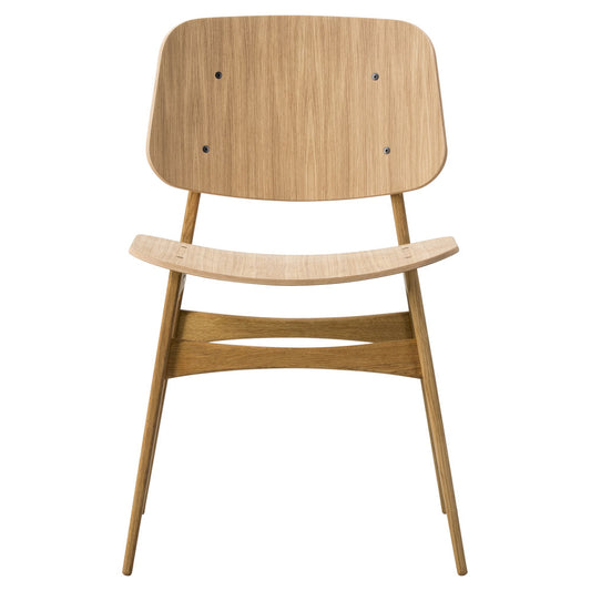 Soborg Unupholstered Dining Chair - Wood Base