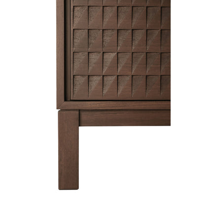 Sono TV Cupboard - 63"W, Dark Brown Teak