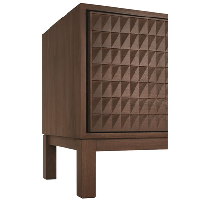 Sono TV Cupboard - 84"W, Dark Brown Teak