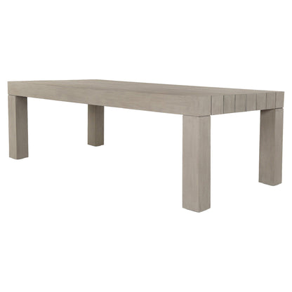 Sonora Outdoor Dining Table - Weathered Gray
